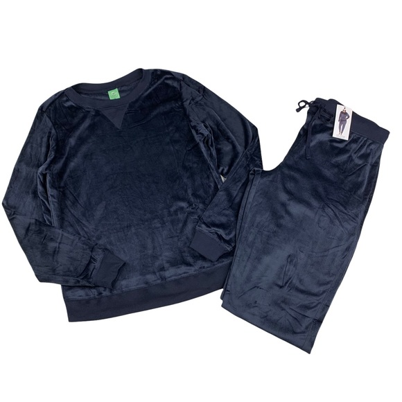 Honeydew Navy Blue Long Sleeve Jogger Super Soft Lounge Pajama PJ Set Size Small - Picture 2 of 6